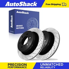 Rear Drilled Slotted Brake Rotors for 2012-2018 Ford F-150 2.7L 3.5L 5.0L