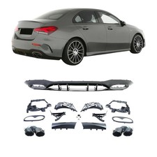 Heckdiffusor für Mercedes A-Klasse V177 Limousine 2019 2020 2021 2022+ Heckdiffusor für Mercedes A-Klasse V177 Limousine 2019 2020 2021 2022+