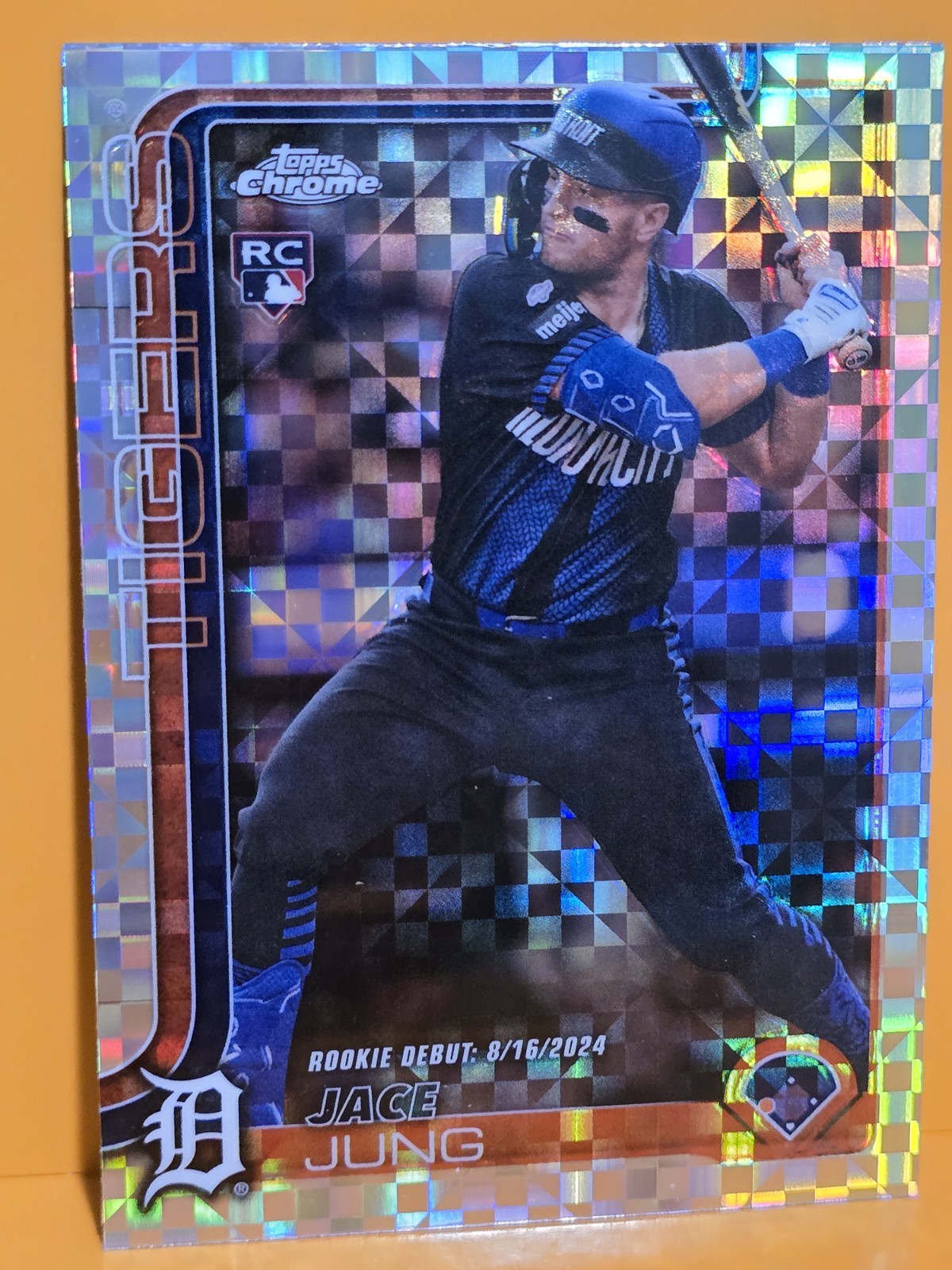 2025 Topps Chrome Update Jace Jung #USC121 X-Fractor RC Detroit Tigers