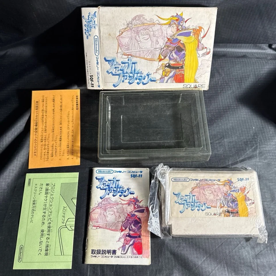 FINAL FANTASY 1 2 3 I II III With Box Famicom games FC NES 21 from japan USED - Image 3 of 4
