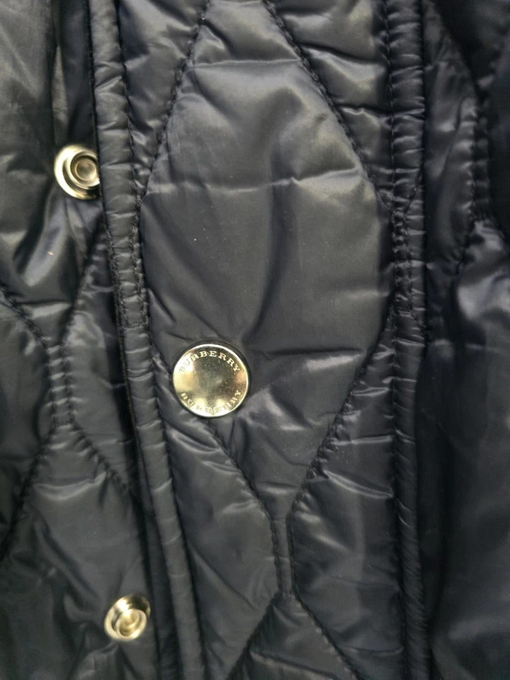 Jaqueta acolchoada Burberry masculina unissex azul marinho tamanho GG-EXCELENTE ESTADO - Imagem 4 de 4