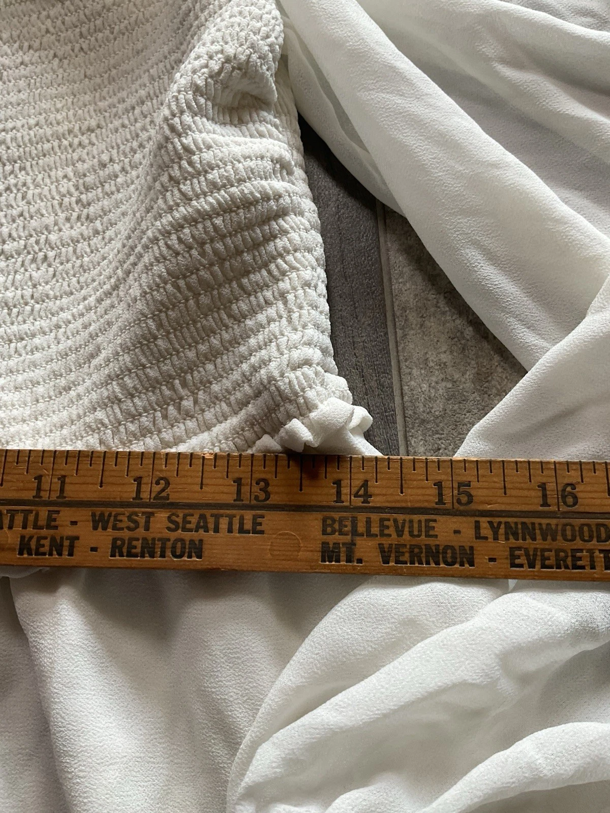 OFF WHITE Wilfred Vestito Bambola Donna Bambino Manica Lunga Mini Taglia Large