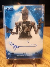 2025 Topps Star Wars Smuggler's Outpost IG-11 Stellar Auto Blue/25 #SSA-TW