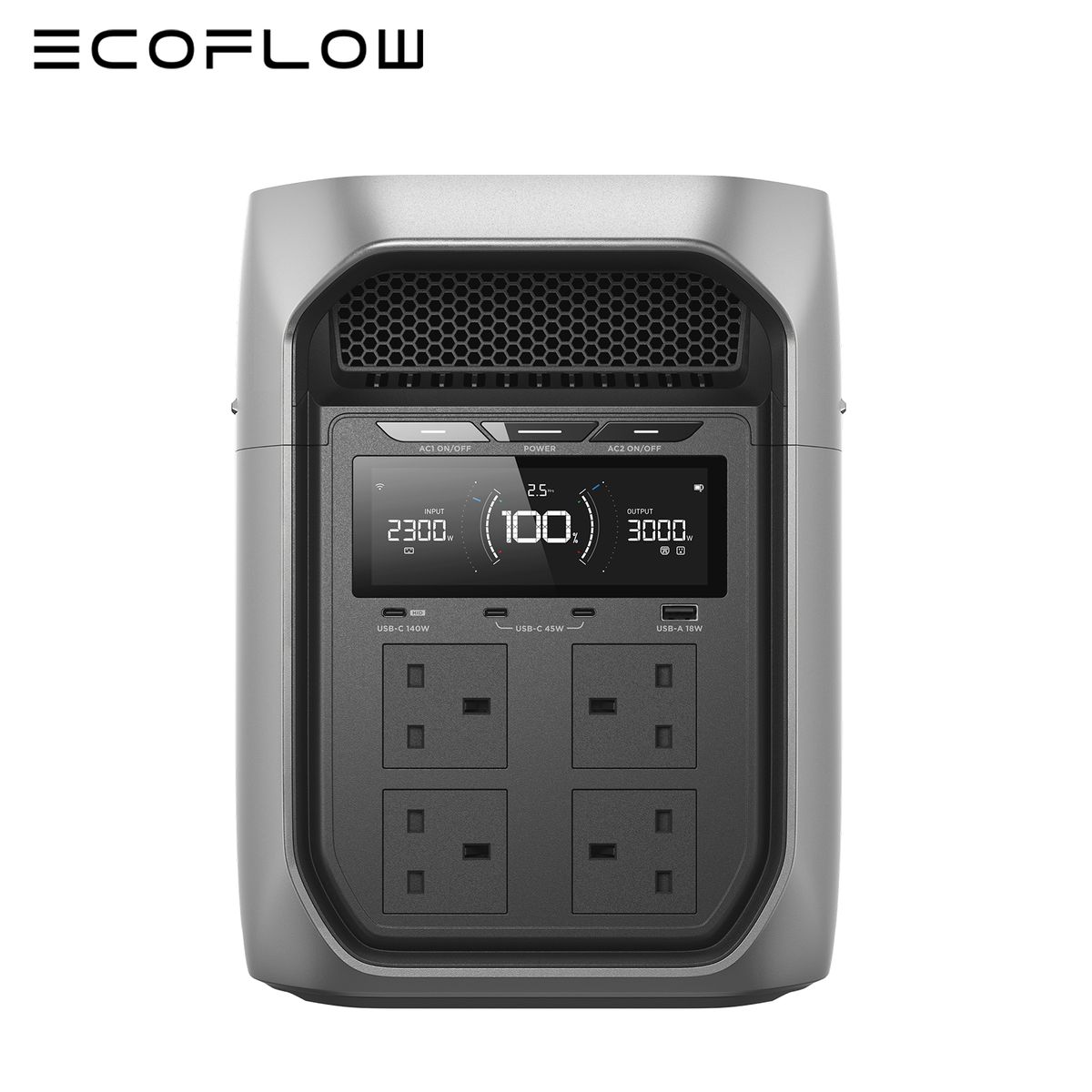 ECOFLOW DELTA 3 Max Plus 2048Wh Portable Power Station 400W