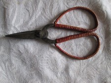 Vintage Bonsai pruning scissors shears wicker handles 5”