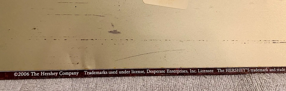 Vintage Hershey's Sweet Milk Chocolate Retro Horizontal Metal Sign 8 1/2” X 16” - Image 3 of 4