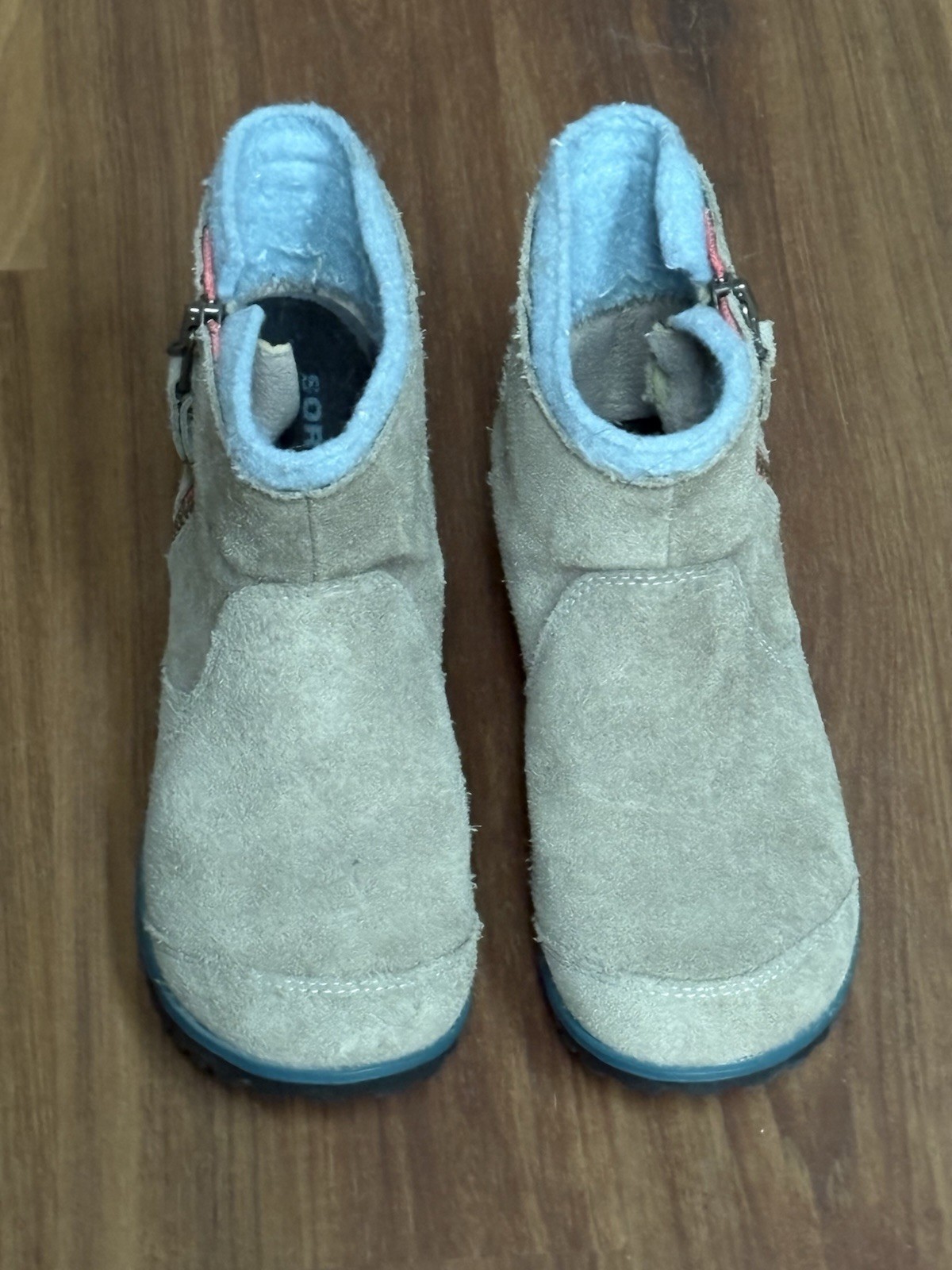 Sorel Meadow Zip Womens 6 Gray Brown Suede Waterproof Ankle Boots NL2189-256