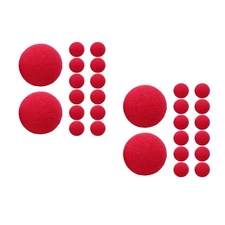 2 Pieces Red Rubber Clown Nose Props Circus Theme Party Decorations