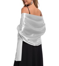 TONGFANTFL Shawls and Wraps for Evening Dresses Satin Women Long Scarf Weddin...