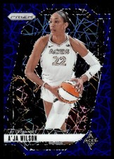 2024-25 Panini Prizm WNBA Blue Velocity A'ja Wilson Las Vegas Aces #86