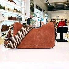 Latest Marc Jacobs Drifter Cognac Suede Convertible Shoulder Bag Crossbody $450