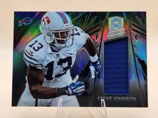 2013 Panini Spectra STEVE JOHNSON Material Game Used Jersey 262/299