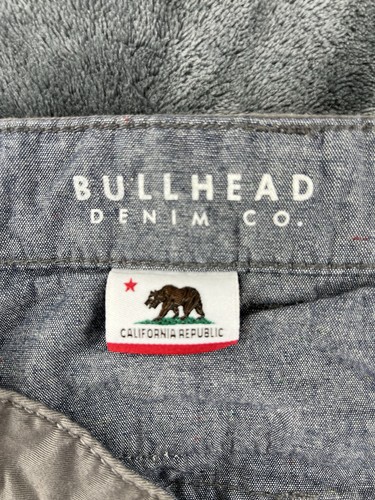 Bullhead Denim Co. Pants Men's 36x32 Gray Slim Straight Fit Chino Casual Preppy - Picture 3 of 8
