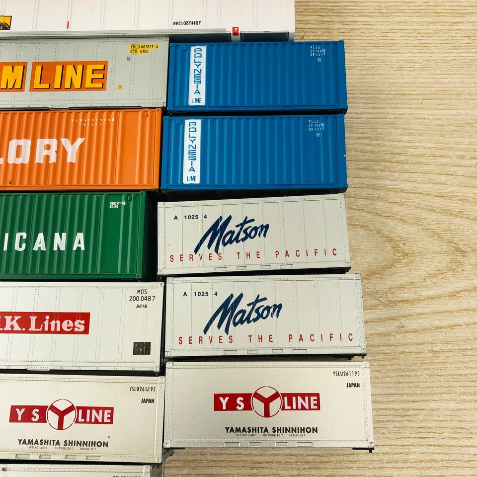 Lot of 14 HO Scale 1:87 Shipping Containers 53' 40' 20' Walthers etc. Nice! - Image 3 of 4