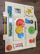 Vintage 1977 Gabriel Musical Busy Box Activity Toy Rare Classic Toddler Toy