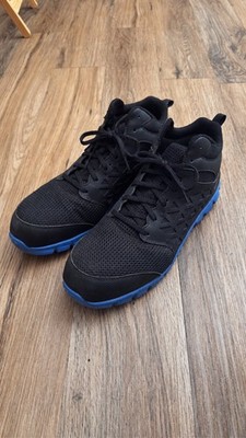 Reebok Sublite Cushion Work Mid Safety Toe Mens Black Blue Boots