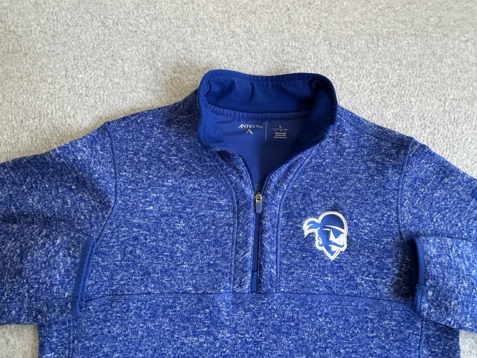 Sudadera Seton Hall Para Hombre Grande 1/4 Cremallera Suéter Pullover Manga Larga Piratas Foto 2 de 4