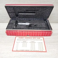 Starrett 440Z-3RL Depth Micrometer 0-3" .001" 3 Rods w/ Case USA