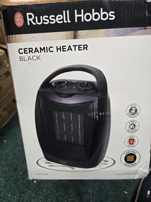 Russell Hobbs Electric Heater Black PTC Ceramic Space Heater  UK