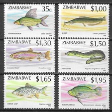 Zimbabwe 1994 Fauna Wildlife Marinelife Fisch Fish compl set MNH