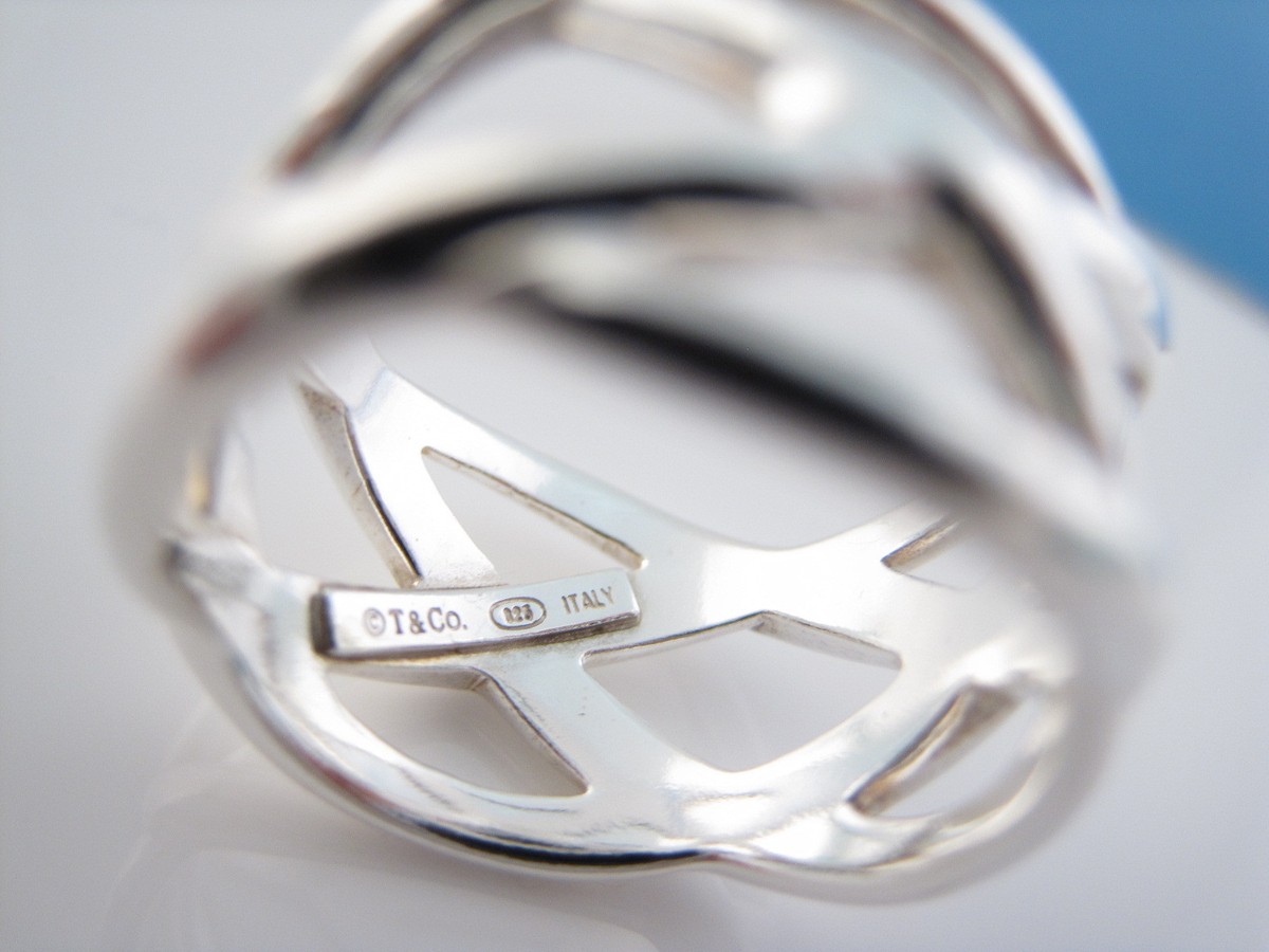 Tiffany & Co RARE Silver Knot Ring Size 6! | eBay