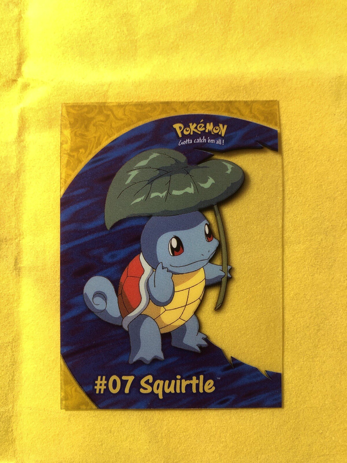 2000 Topps Pokemon Squirtle PC4 TV Animation Clear Acetate Card