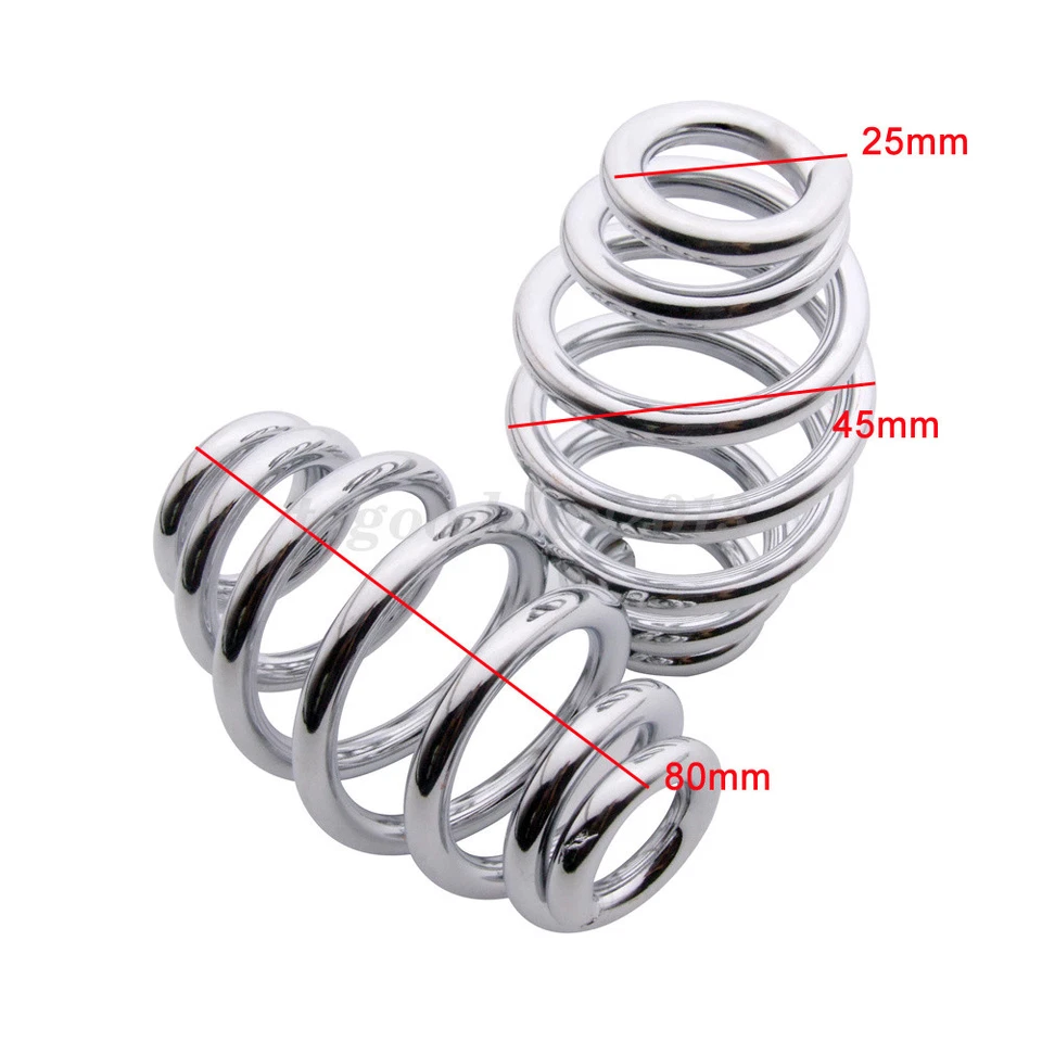 3" Motorcycle Spring Solo Seat+ Swivel Bracket For Harley Chopper Bobber Custom - Image 4 of 4