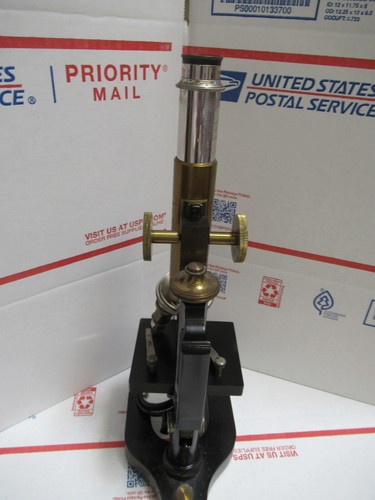 ANTIKES GUNDLACH ROCHESTER MESSING MIKROSKOP OPTIK WIE ABGEBILDET LOB-3 - Bild 6 von 12