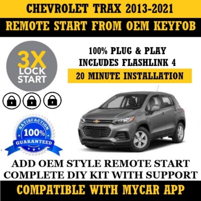 MPC Remote Start Kit For 2013-2021 Chevy Trax - Plug-in T-Harness, 2 Extended Range Remotes, Up To 800ft Range - View #2