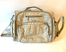 Ju Ju Be BFF Diaper Bag Backpack Gray/Blue Tan Convertible