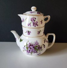 Hammersley Victorian Violets Teapot Stacking Set