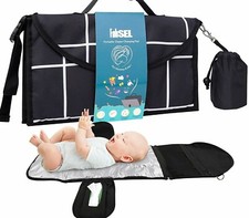 Portable Changing Pad for Newborn Baby Travel Friendly Changing Pad w Storage