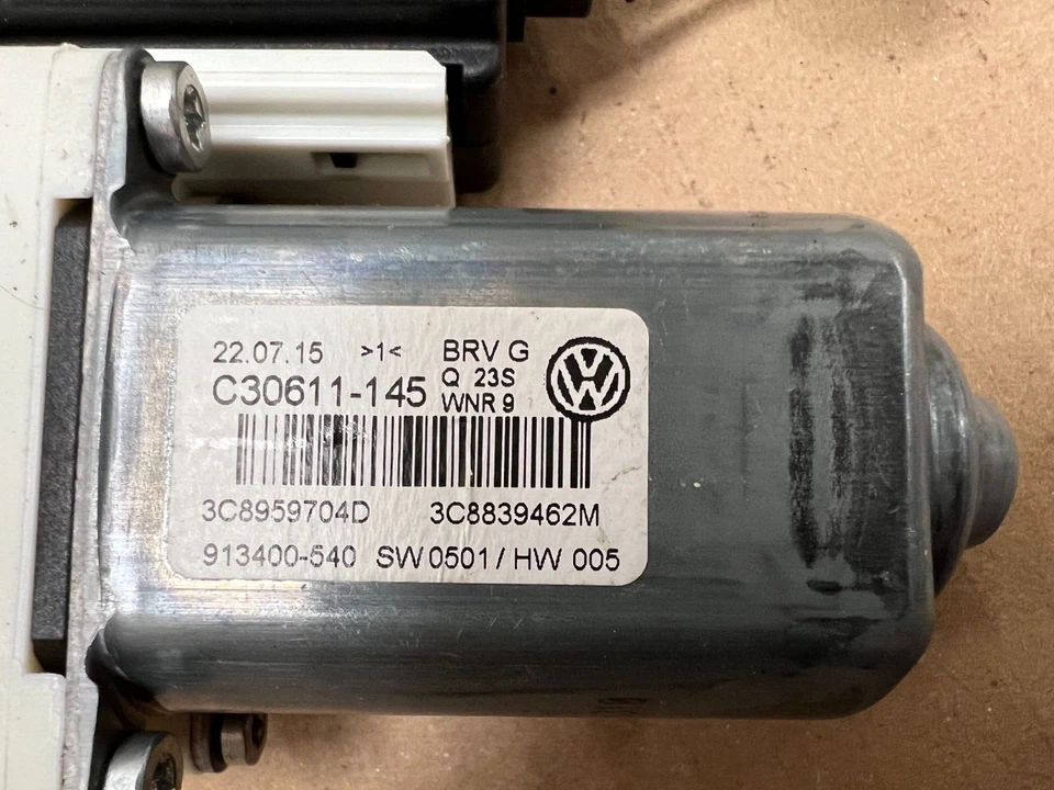 VW Volkswagen CC 2016 power window motor rear right passenger side 3C8839462M - Image 3 of 3
