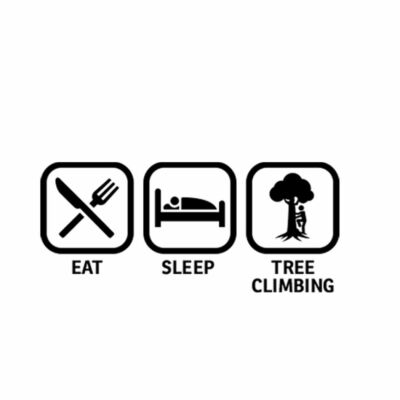 EAT SLEEP TREE CLIMBING Sport Sports Car Laptop Wall Sticker Decal