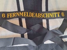 M&uuml;tzenband Tellerm&uuml;tze Bundeswehr Bundesmarine Uniform 6 Fernmeldeabschnitt 6