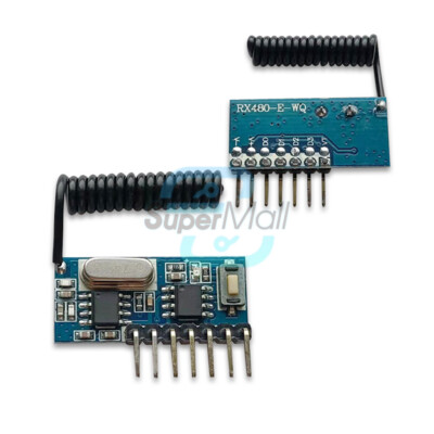 315Mhz/433Mhz Wireless 4 Channel RF Receiver 1527 Learning Code Decoder Module