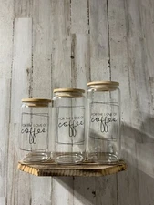 25 Oz For The Love Of Coffee Drinking Glass