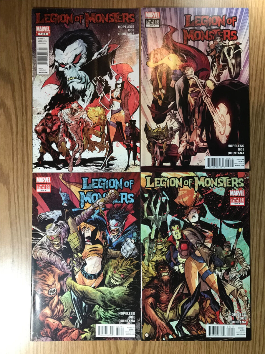 LEGION OF MONSTERS #1 2 3 4 2011 Hopeless Doe Quintana FN VF