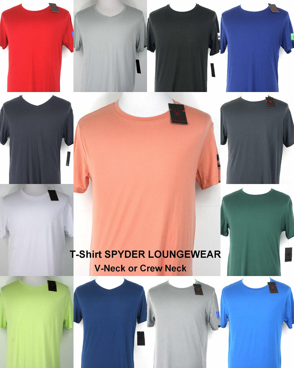 Spyder T-Shirt Loungewear Crew Neck V Neck Short Sleeve S,M Spyder T-Shirt Loungewear Crew Neck V Neck Short Sleeve S,M