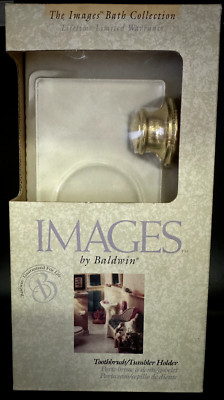 Baldwin Edgewater/Seacrest Toothbrush Tumbler Holder 3507-030 NEW Polished Brass