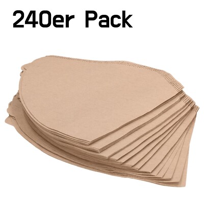 Wessper Papierfilter Größe 4   240 Stk. für Filterkaffee & Kaffeemaschinen