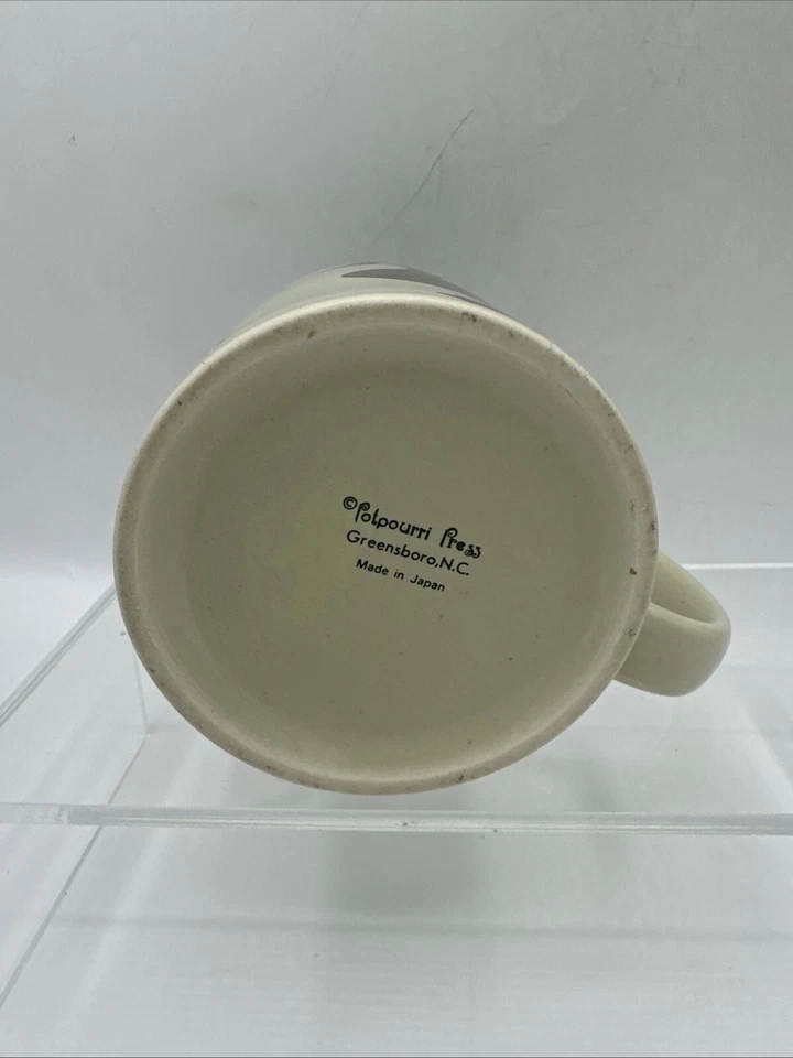 Taza Popurri Press Ganso Coleccionable Marrón Crema De Colección Japón 4" Foto 4 de 4