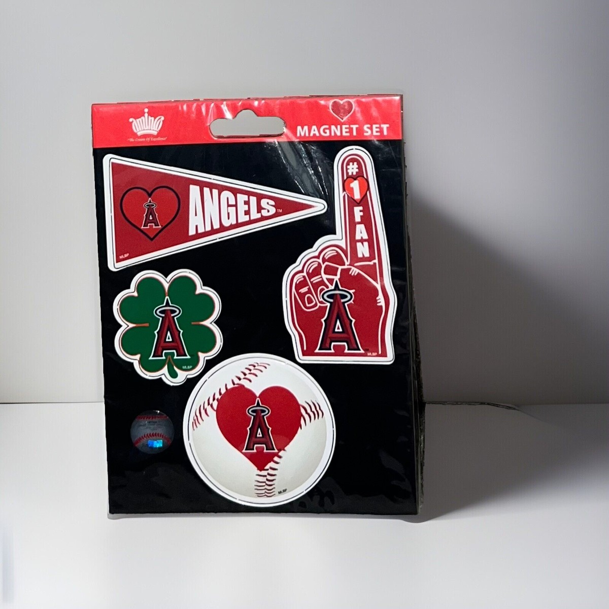 PCS MLB LA ANAHEIM ANGLES FAN MAGNET SET LA CA BASEBALL FREE