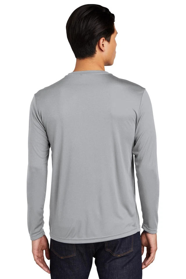 Camiseta Sport-Tek TST350LS Para Hombres Grande y Alta Manga Larga Dri-Fit Peak Peformance Foto 2 de 3