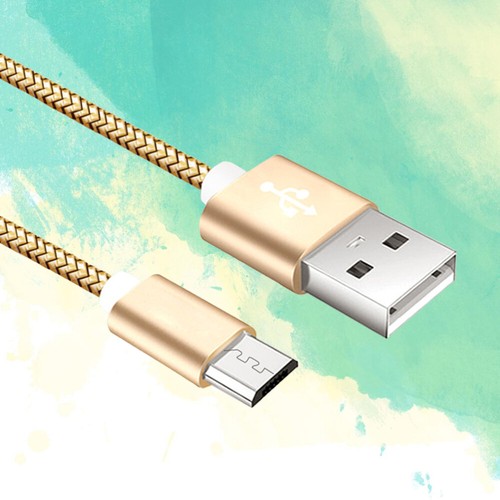 Micro USB Nylon Braided USB Cable Charging Cable Cord Extra Long Tangle-Free - 第 1/12 張圖片