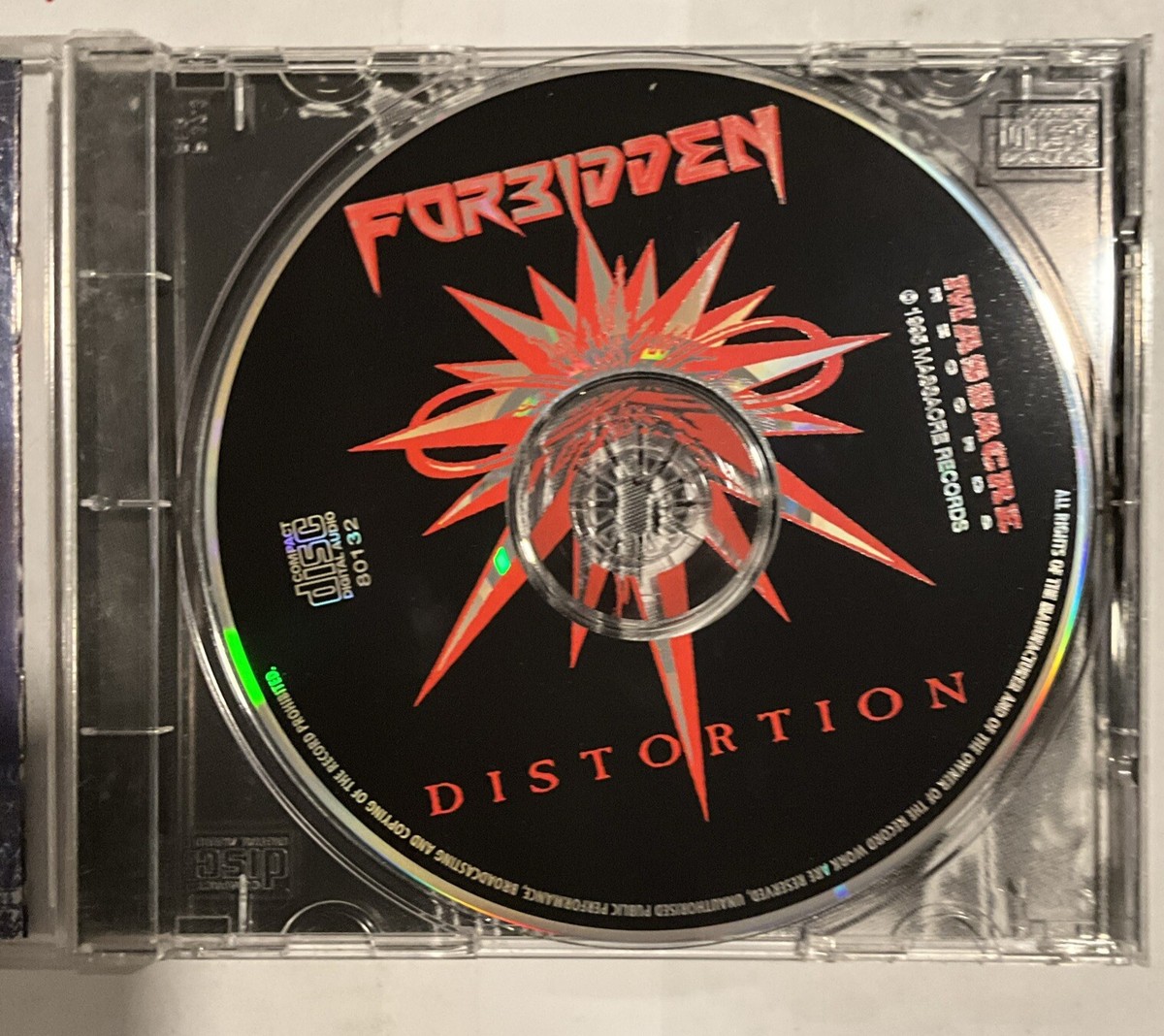 Forbidden - Distortion CD 1995 Massacre Records – 80132
