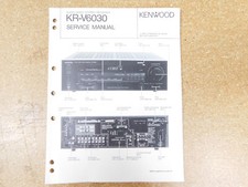 Kenwood KR-V6030 Audio-Video Stereo Receiver Service Manual original 