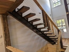 Universal Adjustable Weld on Floating Stair Riser Brackets