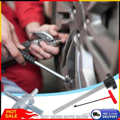 Automotive Car Quick Change Tire Valve Core Tools Kits with 6 TR413 Valve