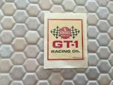 KENDALL MOTOR OILS GT1 RACING OIL DECAL NEW OLD STOCK USA